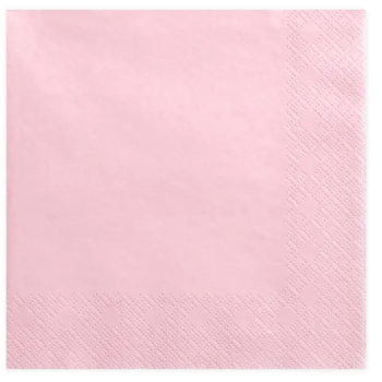 Napkins * Light Pink * 20 Pieces