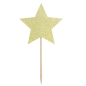 Preview: Cupcake Toppers Stars Gold