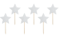 Mobile Preview: Cupcake Toppers Stars Silver