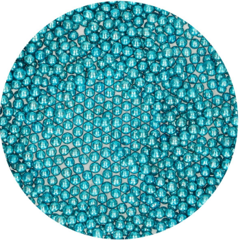 Backzubehör, Backzutaten und Cake Design * Sugar Pearls Metallic Blue Medium