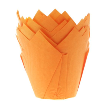 Baking Cups Tulip Orange