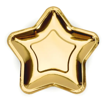 Plates Star Gold