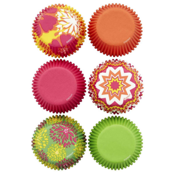 Baking Cups Neon Floral