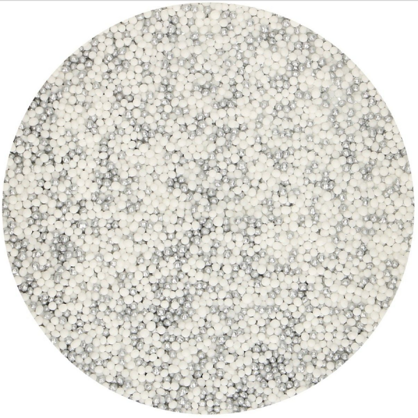 Baking Ingredients, Baking Supplies and Cake Design * Nonpareils Silver White