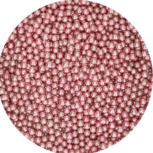 Backzubehör, Backzutaten und Cake Design * Sugar Pearls Metallic Pink Medium