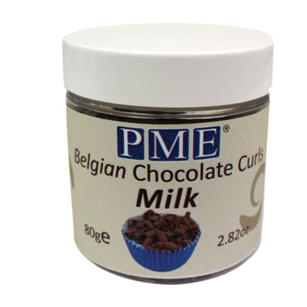 Baking Supplies, Baking Ingredients and Cake Design * PME Belgian Chocolate Curls Milk
