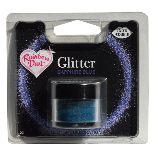 Backzutaten, Backzubehör und Cake Design * Rainbow Dust Edible Glitter Sapphire Blue