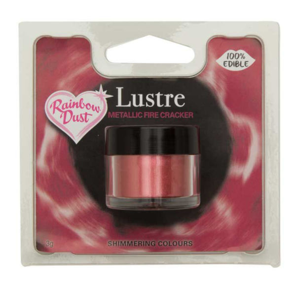 Baking Ingredients, Baking Supplies and Cake Design * Rainbow Dust Edible Lustre Metallic Fire Cracker