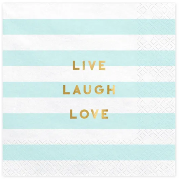 Partydecoration and Partysupplies * Napkins Live Laugh Love