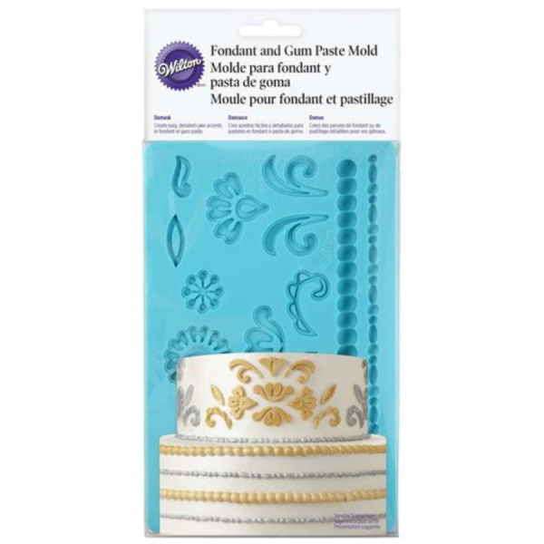 Baking Supplies and Cake Design * Fondant Mold Damask